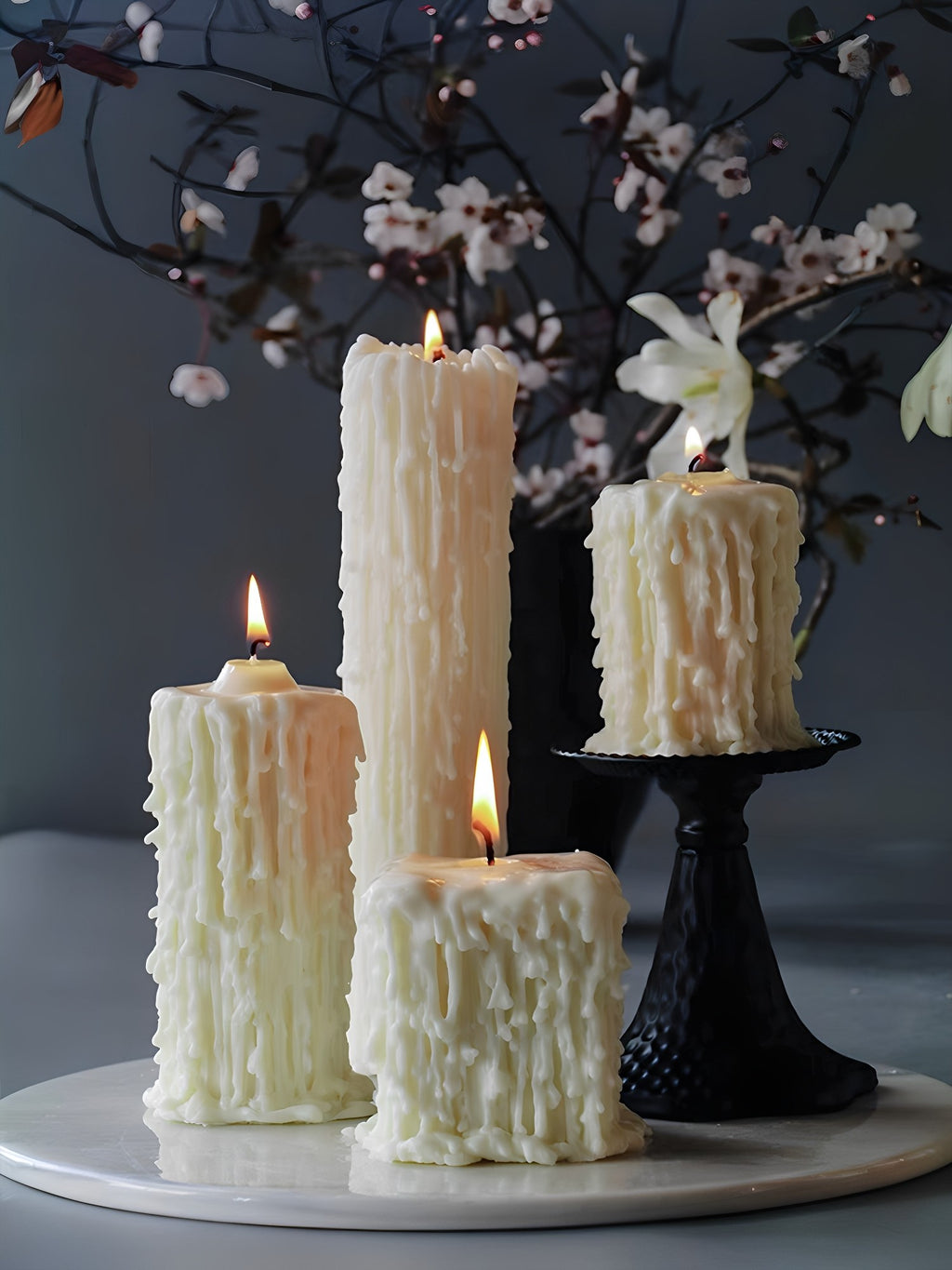 Aesthetic Teardrop Scented Candle French Vintage Home Accent