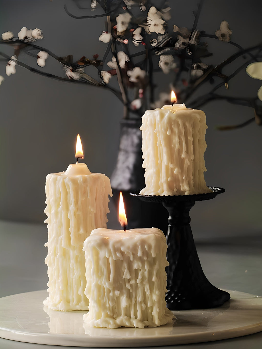 Aesthetic Teardrop Scented Candle French Vintage Home Accent