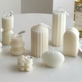 Aesthetic White Aroma Candle for Bedroom Calm Home Ambience