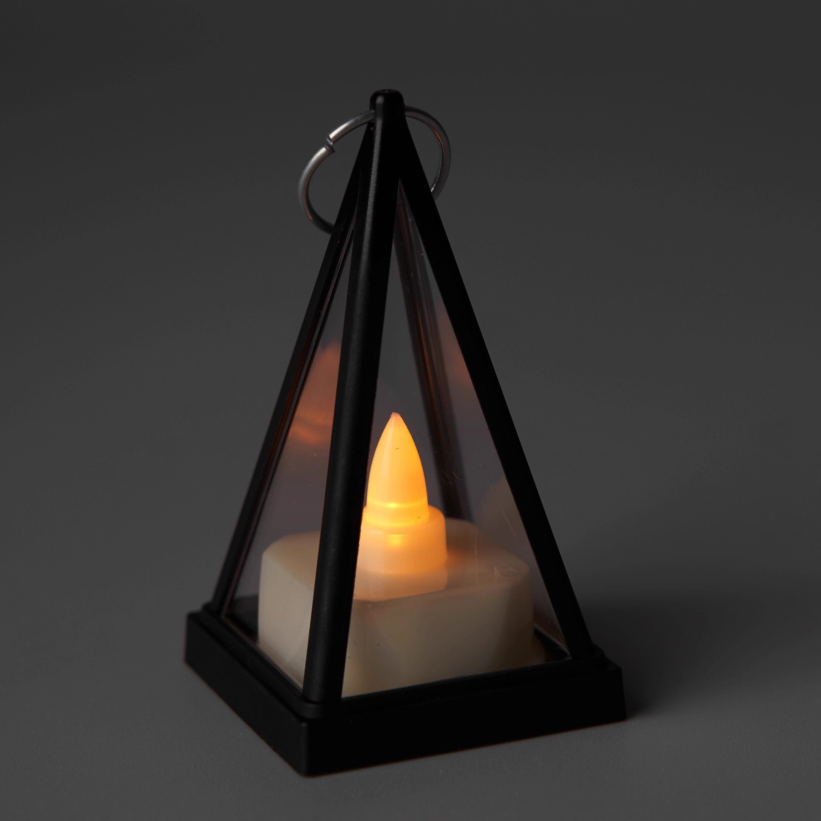 Decorative Triangle LED Candle Lamp for Ambient Table Lighting