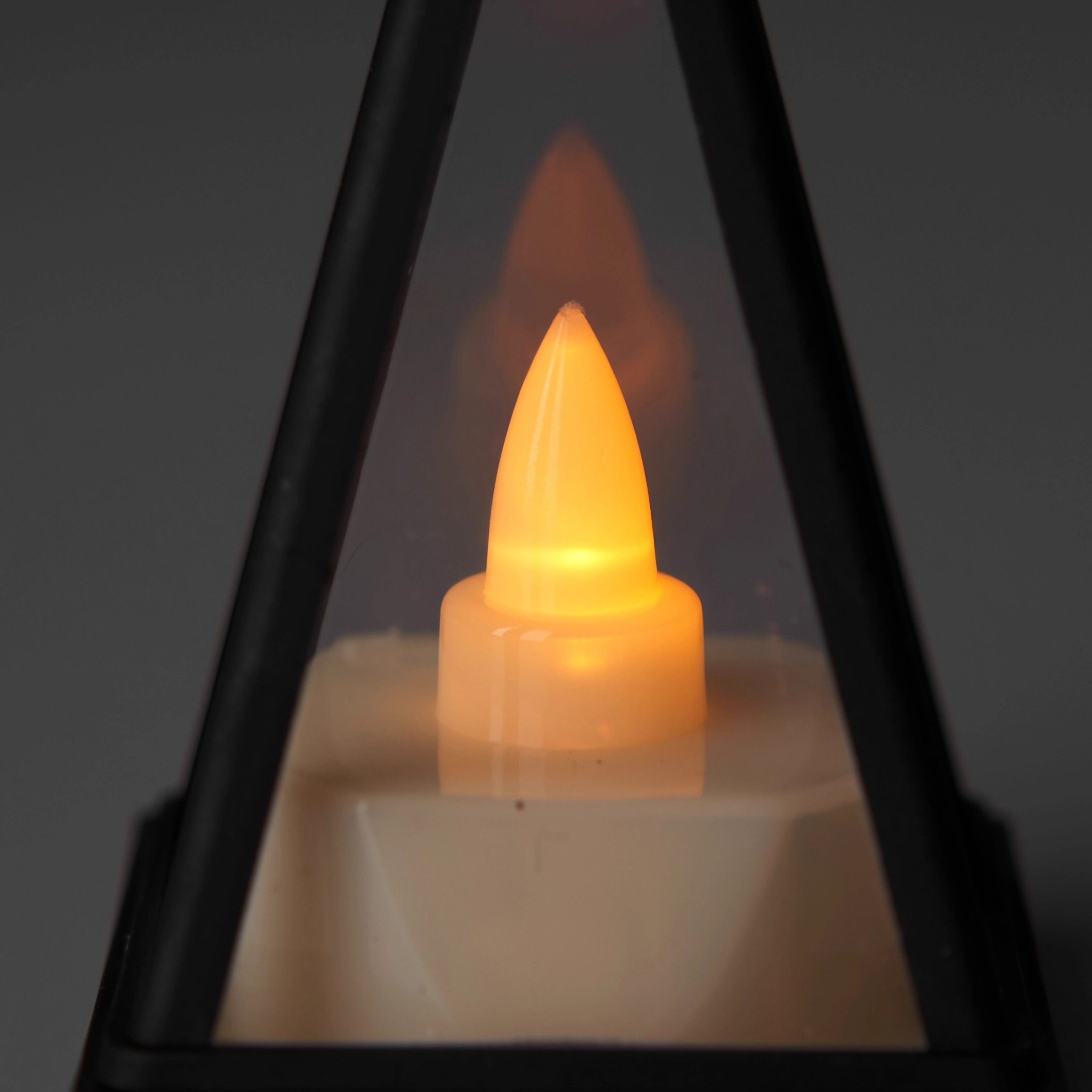 Decorative Triangle LED Candle Lamp for Ambient Table Lighting